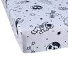 MAG 3 Pcs Space Sheets Twin White Based Galaxy Sheet Rockets Planets Sheet Set, Super Soft Microfiber, for Kids, Teens and Space Galaxy Lovers, Twin Size