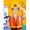 Puteraya 1 Set Kid Construction Worker Costume Set Child Construction Vest Hat and Goggles With Builder Tools Toys Construction Role Play for Kids Dress up Halloween Birthday Cosplay