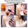 Hair Extension, 100g Transparent Glue Hair Hot Extension Granule Italian Glue Tips Pellets Granules Glue Beads for Women Man Hair Extensions Glues Accessory