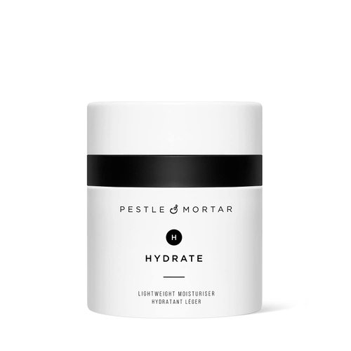 Pestle & Mortar Hydrate - Lightweight Anti Ageing Face Moisturizer Formulated with Peptide Technology and Squalane. Softens, Firms and Hydrates the Skin Without Clogging Pores - 50ml