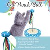 Pets First Cat Toy Punching Bag Ball Fun Activity with Scratching Board - Entertain Your Pet- Great Exercise