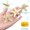 FEINIGESI 4 Pcs Starfish Hair Clip Mermaid Costume Accessories for Women and Girls Resin Sea Star Hairpins Seashell Clips Accessories for Mermaid Halloween Beach Costume