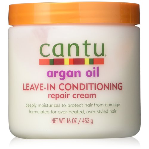 Cantu Argan Oil Leave-In Conditioner Repair Cream 16 Ounce (473ml) (2 Pack)