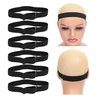 JIUSERLU Lace Melting Band, Adjustable Elastic Band For Wigs, Wig Bands,Edge Wrap To Lay Edges, Lace Front Melt Laying Strap,Wig Accessories Melt Band For Lace Wigs, Edge Laying Band (1inch * 6pcs)