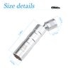 AUCELI Magnetic Spark Plug Socket, 16mm Thin Walled Swivel Socket Removal Tool, 3.8 Inch Universal Standard Spark Plug Socket Set with Magnetic Design, Car Accessories for Most Vehicles (0.63")