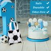 MIMIND 24 Pieces Soccer Non-Woven Party Favor Bags with Handles 7.8 x 7.8 Inch Soccer Party Favor Bags Goodie Treat Candy Bags for Sports Theme Party Baby Shower Birthday