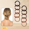 Qianyu 10 Pcs No Damage Braided Hair Ties Thick-Hair Elastic Hair Ties Elastic Ponytail Holders No Crease No-Metal Hair Ties Soft Rubber Bands Braided Curly Hair Bands for Women Girls