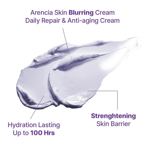 ARENCIA Hyssop Blurring Cream, Intense Collagen Face Moisturizer &amp; Night Repair Cream for Anti-Ag...