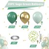 Sage Green Gold Balloons, Light Green Gold Balloons Mint Green Balloons Green Gold Balloon Confetti Balloons for Jungle Safari Baby Shower Decorations Boys Birthday Graduation Wedding Party Supplies