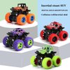 AHYCS Monster Truck Toys, Friction Powered Monster Trucks for Boys, Push and Go Vehicles Toy for Kids, Inertia Vehicle, Stunt On-Road Vehicle, Great for Birthday Party Gift for Boys Girls (Orange)