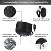 Hair Steamer Heat Cap for Deep Conditioning, Thermal Steam Cap for Natural Hair Home Use with 10 Modes 3 Timer Settings All Black Extended Cord for Spa Hair Care, Black