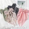 4 PCS Satin Hair Bows Claw Clip for Women Girls,Hair Bows,Premium black Bow-knot Hair Clips for Women Thick Hair & Thin Hair,Big Bows Hair Clips,Nonslip Bows Claw Clips for Women