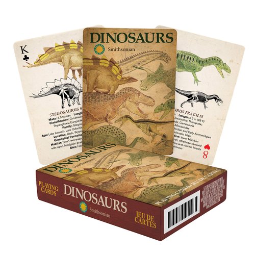 AQUARIUS Smithsonian Playing Cards - Themed Deck of Cards for Your Favorite Card Games - Officially Licensed Smithsonian Merchandise & Collectibles - Poker Size with Linen Finish