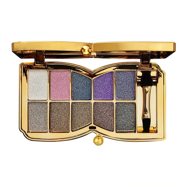 XFEXM Glitter Eyeshadow Palette, 10 Colors Sparkle Shimmer & Matte Eye Shadow Highly Pigmented Waterproof Long Lasting Makeup Set (Color 2)