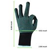 IYASA Heat Resistant Gloves for Hair Styling, Curling Iron Gloves, Heat Protectant Gloves for Hair Styling, Heat Gloves, Blue