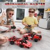 STEM Toy Building Toys Gifts for Age 5, 6, 7, 8, 9, 10, 11, 12 Years Old Kids Boys Girls, 2 in 1 Remote Control Racing Car Building Blocks, 351 Pcs DIY Building Kits, Engineering Construction Toy