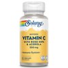 SOLARAY Buffered Vitamin C 500mg - Plus Rose HIPS and Acerola - Immune Support Supplement - Vegan, Lab Verified, 60-Day Guarantee - 100 Servings, 100 VegCaps