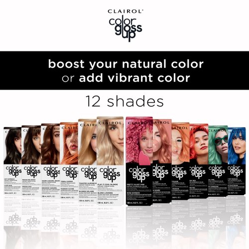 Clairol Color Gloss Up Temporary Hair Dye, Warm Caramel Brownie Hair Color, Pack of 1