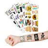 (96 PCS) Funny Reading Book Booklish Nerd Temporary Tattoos Birthday Themed Party Supplies Decorations Favors Cute Inspirational Stickers Tattoo Gifts for Kids Girls Boys Teachers Decor School Reward