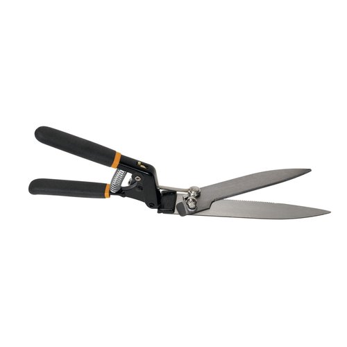 Fiskars Grass Shears, 5-Inch Serrated Blade Grass Cutter and Garden Shears with Power-Lever Technology Offers 2x Cutting Power