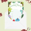Desert Cactus Dinosaur Happy Birthday Invitations Style 2 Invite Cards (25 Count) With Envelopes Boys Girls Kids Party (25ct)