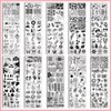 Biutee Nail Stamping Plates set 10 pcs Nail Art Stamper Scraper Gift Box Nail Stamp Template Kit Lace Flower Butterfly Star Design Nail Image Plate
