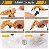 Mulwark Mini Hot Glue Gun Kit Fast Hot Glue Gun With Glue Sticks 30 pcs, Hot Glue Gun Sticks Mini for DIY Projects, 20W Hot Melt Glue Gun for Home Repairs and School Crafts.