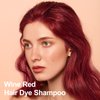 Hair Dye Shampoo 3 in 1, Wine Red Hair Dye 16.9 FL Oz, Wine Red Hair Shampoo, Semi-Permanent Hair Dye Shampoo, Easy To Use, Lasts 30 Days Hair Color Shampoo (Wine Red)