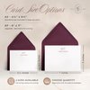 Curio Press Modern Personalized Stationery Set, Custom Note Cards with Name & Monogram, Personalized Thank You Cards with Envelopes, Personalized Note Cards Handmade Stationery Cards-Thin Line Flat