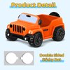 Jeep for Rubber Ducks, 3.5 Inch Jeep Toy Match Most 2 in Rubber Ducks, Jeep Toy for Jeep Dashboard Decorations Accessory Jeep Duck Collection Valentines Birthday Gifts (Orange)