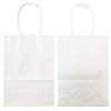 AZOWA Gift Bags Mini Kraft Paper Bags With Handles(White, 25 Pcs)