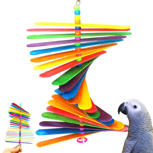 Bonka Bird Toys 867 Big Stick 9.50" x 6", Medium Parrot Chew Cage Toy, Conure, Quaker, Pionus, and Similar