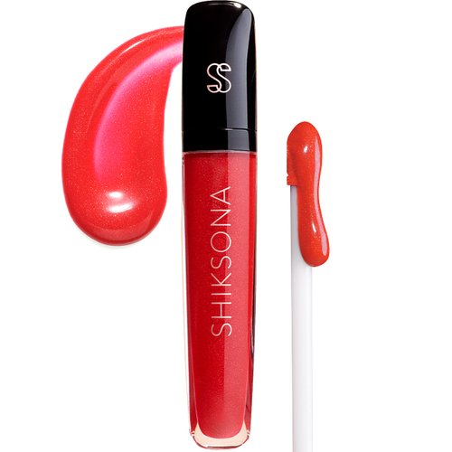 ShikSona High Shine Lip Gloss | Hydrating, Vegan, High Pigment, Non-Sticky Lipgloss in a Timeless, Universal Color | Sexy Self-Starter (Candy Apple Red)