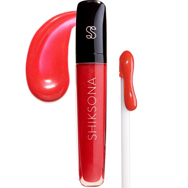 ShikSona High Shine Lip Gloss | Hydrating, Vegan, High Pigment, Non-Sticky Lipgloss in a Timeless, Universal Color | Sexy Self-Starter (Candy Apple Red)