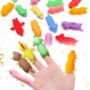 Dshengoo 36pcs Finger Slingshot Catapult Animal Toys,Flick Stretchable Rubber Animals,Flying Stretchy Animals as Slingshot Chicken for Festivals,Party Favors,Flying Games,Thanksgiving,Christmas