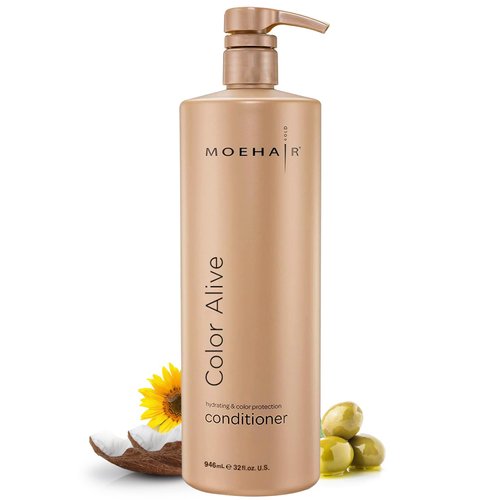 MOEHAIR Color Alive Conditioner | Hydrating & Nourishing | Conditioner for Color Treated Hair | Paraben & Sulfate Free Conditioner | Reduces Scalp Dryness | Softens & Detangles Hair (32 Fl. Oz)
