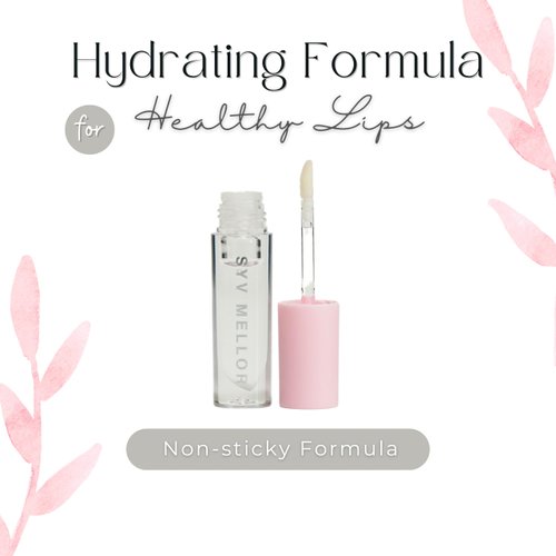 SYV MELLOR Glossy Lip Gloss for Women and Girls - Hydrating, Non-Sticky Formula for Fuller Lips & Plumper Pout, Long Lasting High Shine Lip Glow - Perfect Lip Makeup for Enhanced, Lustrous Shine, OG