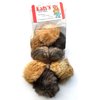 Kats'N Us Real Rabbit Fur Pom Pom Cat Toy - Jumbo Size for Endless Feline Fun and Entertainment - 10 Pack