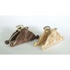 Generic Real decorative wood and metal hair claw clip (Primary color: Light wood), 1 Count (Pack of 1)
