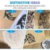 3MM Tattoo Skin Practice Kit - Emalla 13Pcs Tattoo Stencil Paper and Skin Practice Kit Including 3Pcs Soft Tattoo Fake Skin and 10Pcs Tattoo Transfer Paper for Beginners or Artists
