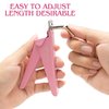 Yaya Acrylic False Nail Clippers with Magnets,Nail cutters for nail tips magnet, Nail Tip Cutter with Length Measurement, Acrylic Nail Cutter With Sizer Magnets, Manicure Tool for Salon Home Nail Art.