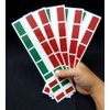 Italian Flag Temporary Tattoos, Italy Party Favors