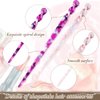 12 Pieces Acetate Hair Sticks Styling Hair Chopsticks Hair Accessories Tortoise Shell Hairpin Leopard Print Hair Pins Chinese Retro Hairpins Disk Hair Sticks for Women (Elegant Colors)