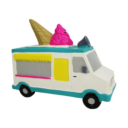 Multipet Latex Ice Cream Truck Squeaking Dog Toy, 6.5 Inches