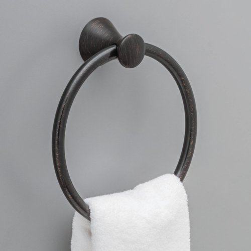 DELTA FAUCET 73846-RB Lahara Wall Mounted Towel Ring in SpotShield Venetian Bronze