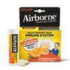 Airborne 1000mg Vitamin C With Zinc Effervescent Tablets, Immune Support Supplement With Powerful Antioxidants Vitamins A C & E - 20 Fizzy Drink Tablets, Zesty Orange Flavor
