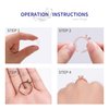 12 Sizes Invisible Ring Size Adjusters Set Guard Ring Sizer Tightener for Loose Rings,2 Styles Plug-in and Spirals Ring Size Reducer Spacer Fit for Any Rings with Jewelry Polishing Cloth