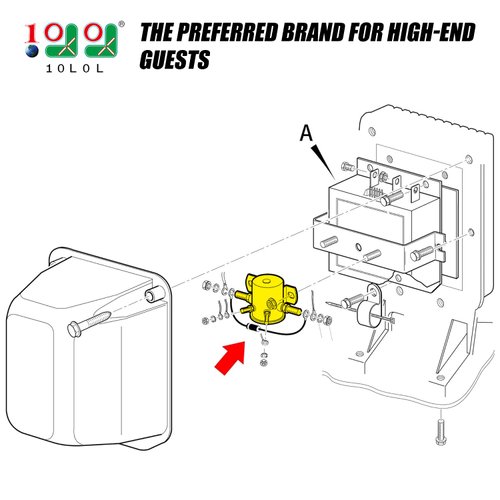 9.99WORLD MALL Golf Cart Resistor Assembly for Golf Cart EZGO (1989 Up) Replacement Part 21764G1 21764-G1 (1 Pack)