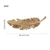 2Pcs Gold Vintage Alloy Feather Leaf Hair Clips Barrettes Hairpin Luxury Hair Comb Clips Women Hair Jewelry Hair Clips, Clips and Barrettes, Hair Clips