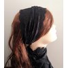 Oyabridal Vintage Lace Headbands for Women Elastic Lace Halloween Headband Party Accessories (Black)